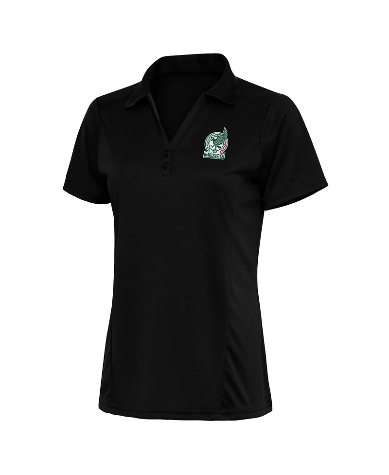 Antigua Women's Black Mexico National Team Statement Polo Shirt
