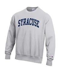 Champion Men's Gray Syracuse Orange Reverse Weave Fleece Sweatshirt