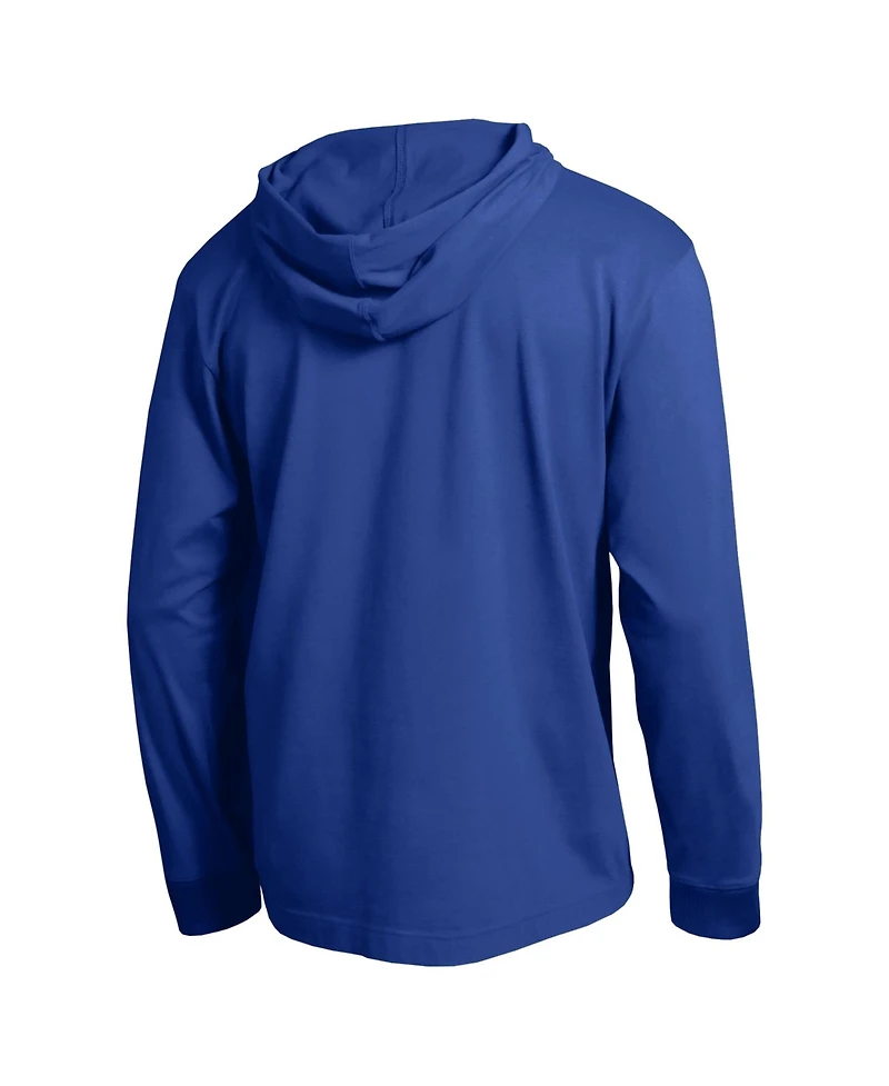 Champion Men's Royal New York Mets Cooperstown Hooded Long-Sleeve T-Shirt