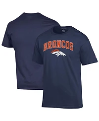 Champion Men's Navy Denver Broncos Arch Over Logo T-Shirt