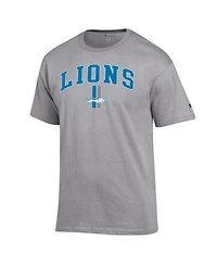 Champion Men's Gray Detroit Lions Arch Over Logo T-Shirt