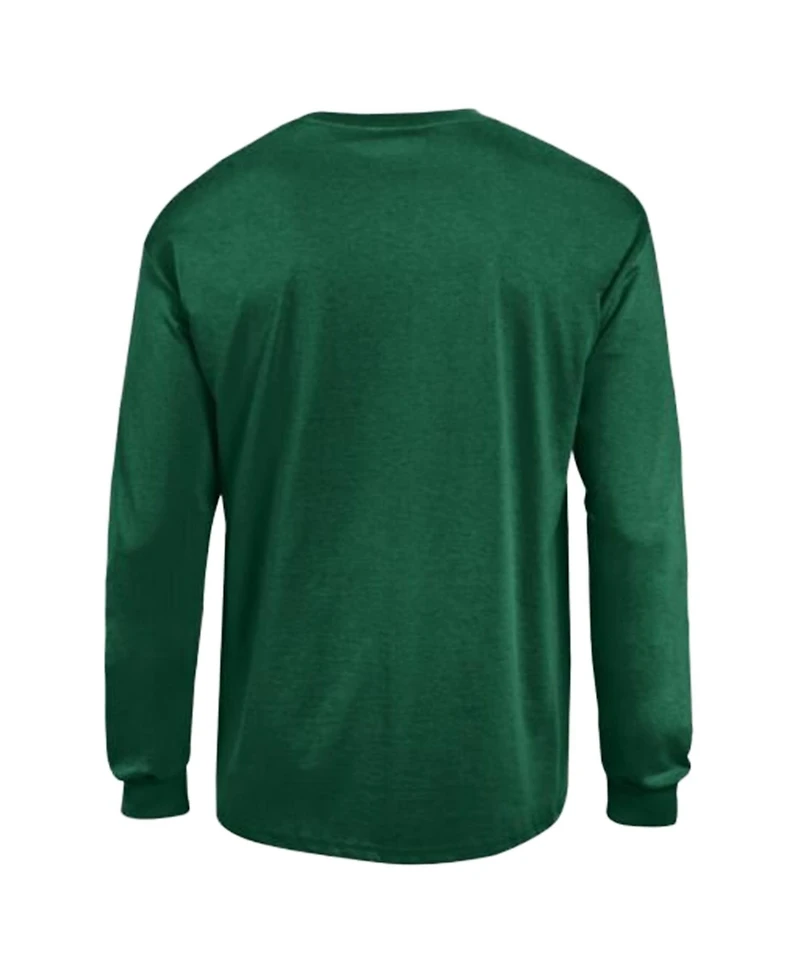 Champion Men's Green New York Jets Arch Over Logo Long sleeves T-Shirt