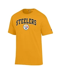 Champion Men's Gold Pittsburgh Steelers Arch Over Logo T-Shirt