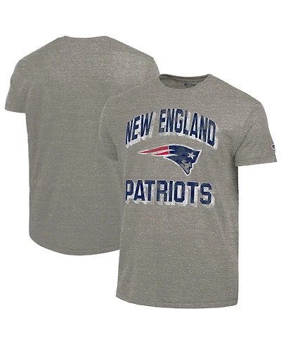 Champion Men's Heather Charcoal New England Patriots Ultimate Tri-Blend T-Shirt