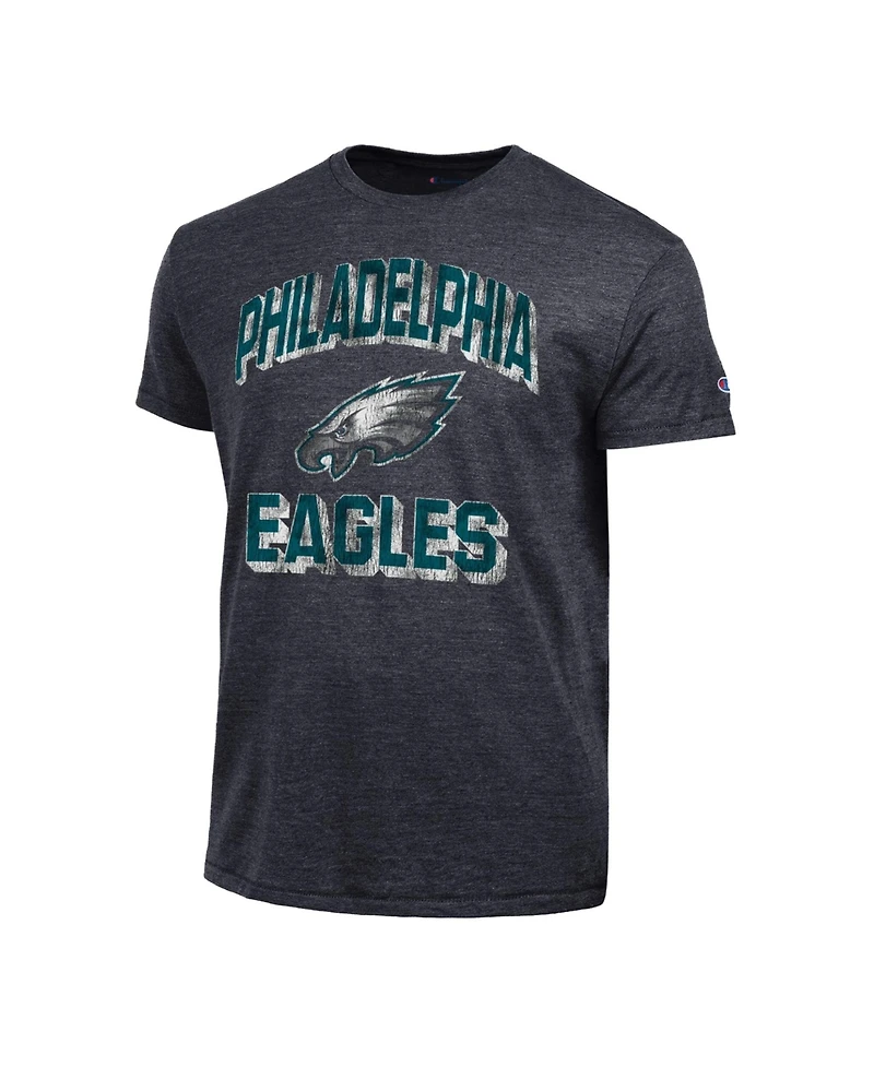 Champion Men's Heather Black Philadelphia Eagles Ultimate Tri-Blend T-Shirt