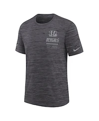 Nike Big Boys and Girls Black Cincinnati Bengals Sideline Velocity Dri-fit T-Shirt