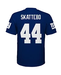 Outerstuff Big Boys and Girls Cam Skattebo Royal New York Giants Replica Jersey