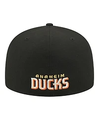 New Era Men's Black Anaheim Ducks Zamboni 59FIFTY Fitted Hat