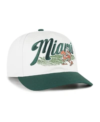 '47 Brand Men's and Women's Natural Miami Hurricanes Saturday Capsule Enfield Hitch Adjustable Hat