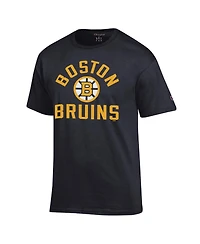 Champion Men's Black Boston Bruins Primary Logo Jersey T-Shirt
