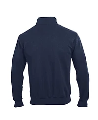 Champion Men's Navy West Virginia Mountaineers Powerblend Quarter-Zip Pullover Sweatshirt