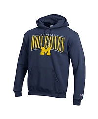 Champion Men's Navy Michigan Wolverines Team Pride Power Blend Hoodie
