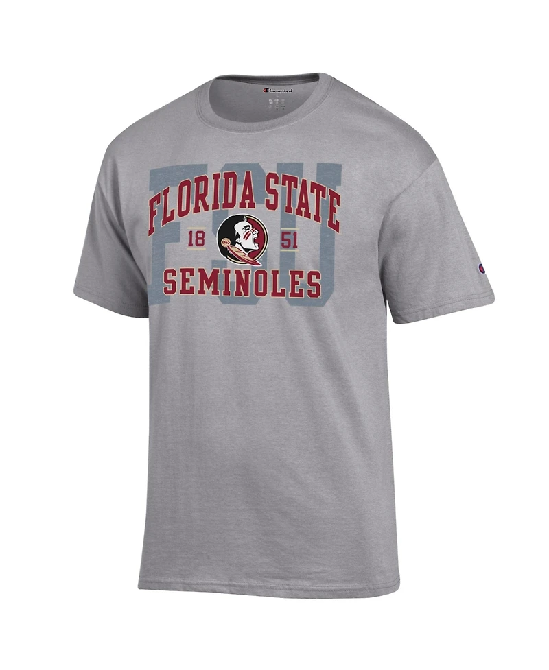 Champion Men's Heather Gray Florida State Seminoles Varsity T-Shirt