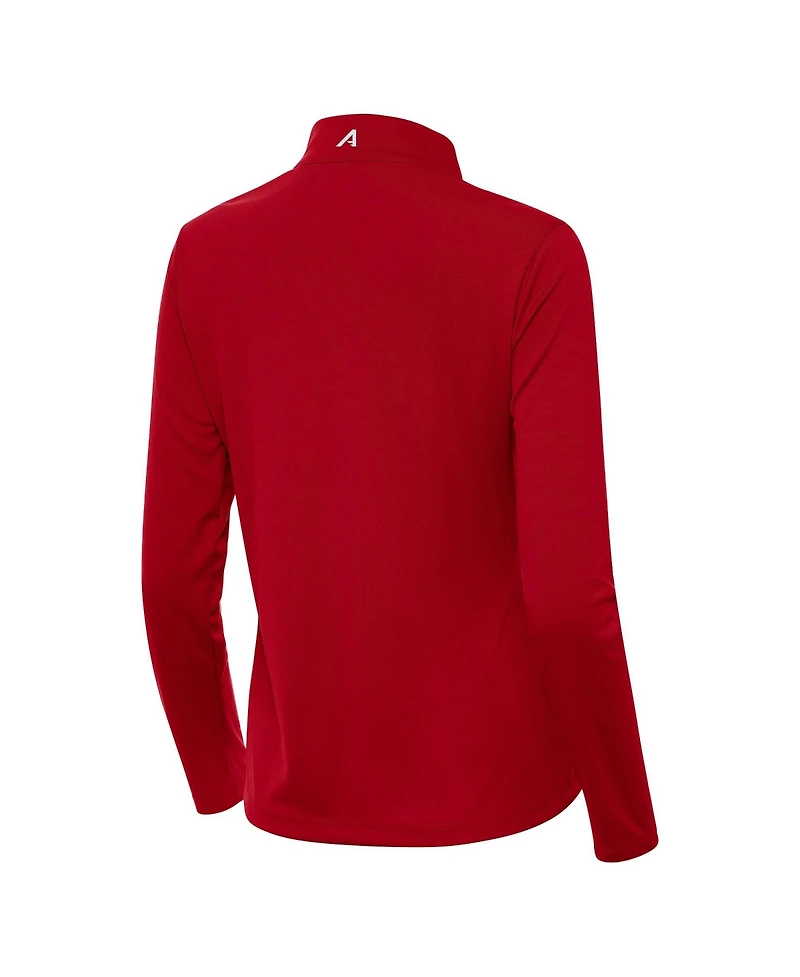 Antigua Women's Crimson Indiana Hoosiers College Football Playoff 2025 National Champions Tribute Half-Zip Jacket
