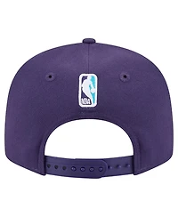 New Era Men's Purple Charlotte Hornets Two-Tone 9FIFTY Snapback Hat