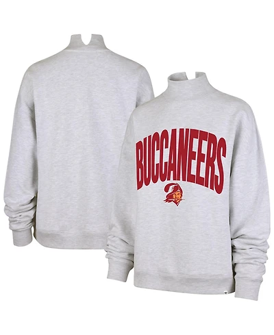 '47 Brand Women's Tampa Bay Buccaneers Subtle Muse Mock Neck Long-Sleeve Screen-Print Sweatshirt