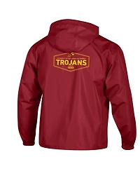 Champion Men's Cardinal Usc Trojans Delay Packable Half-Zip Jacket