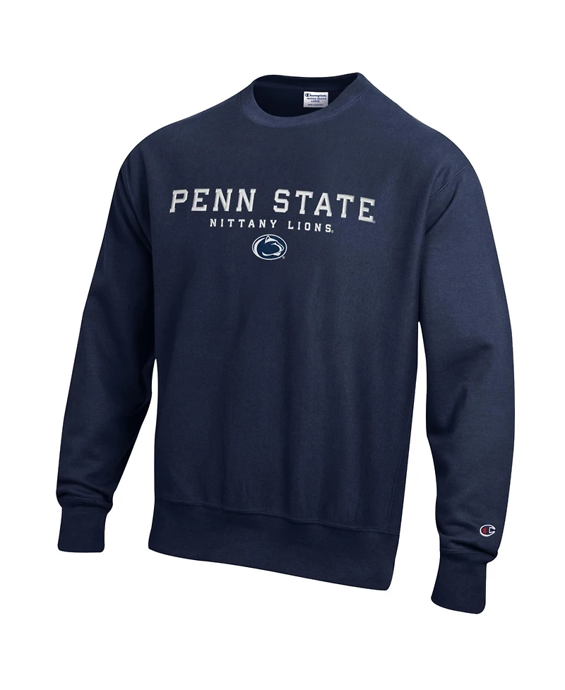 Champion Men's Navy Penn State Nittany Lions Relentless Reverse Weave Sweatshirt