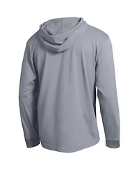 Champion Men's Heather Gray Oregon Ducks High Motor All-Star Long sleeves Hooded T-Shirt