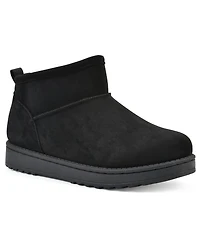 White Mountain Women's Inspa Faux Fur Pull-On Booties