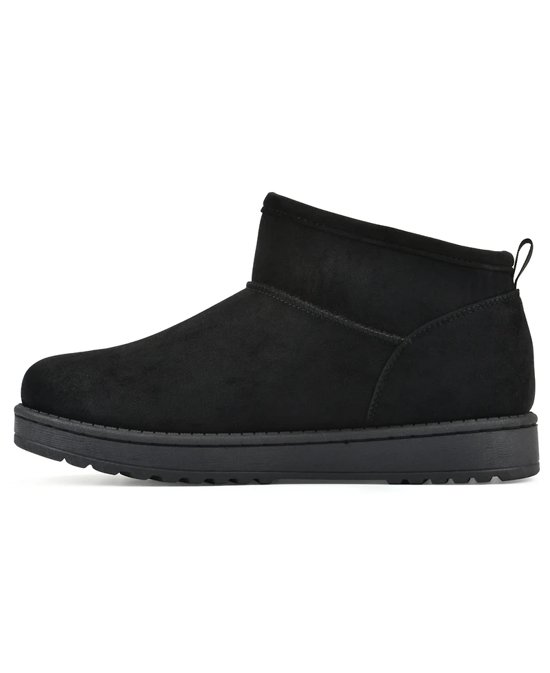 White Mountain Women's Inspa Faux Fur Pull-On Booties