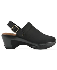 White Mountain Women's Viable Buckle Clogs
