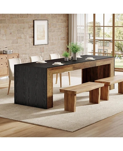 Tribesigns 78.7-Inch Dining Table for 6-8 People, Extra Long, Heavy Duty