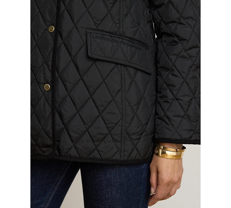 Lauren Ralph Women's Crested Quilted Jacket