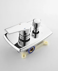 Thirtypeachy Wall-Mounted Shower System with Rain Shower Head, Hand Shower and Slide Bar, Self-Cleaning Nozzles