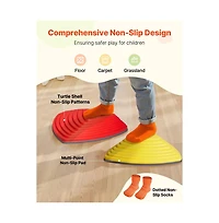 Slickblue Balance Stepping Stones Non-Slip Sensory Set, 220 lb. Capacity, Ages 3+