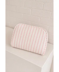 Untamed Petals Women's Flower Girl Striped Cosmetic Bag