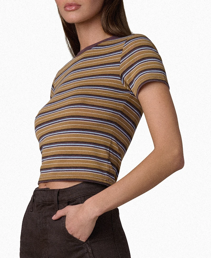 Joe's Jeans Women's Crewneck Pull-On Baby T-Shirt