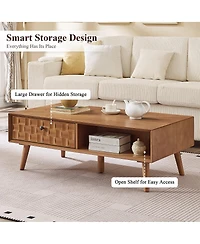Streamdale Furniture Coffee Table with Storage for Living Room