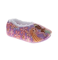 Disney Girls ( size 5-12 ) Princess Design Cozy Interior Cushioned Plush Toddler and Little Kid