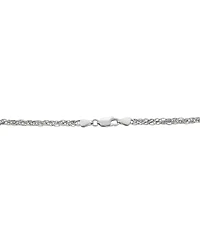 Italian Silver Solid Wheat Chain Necklace in Sterling Silver
