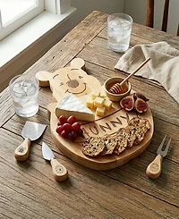 Toscana Disney Winnie the Pooh Honey Pot Cheese Board Tools, Set of 5