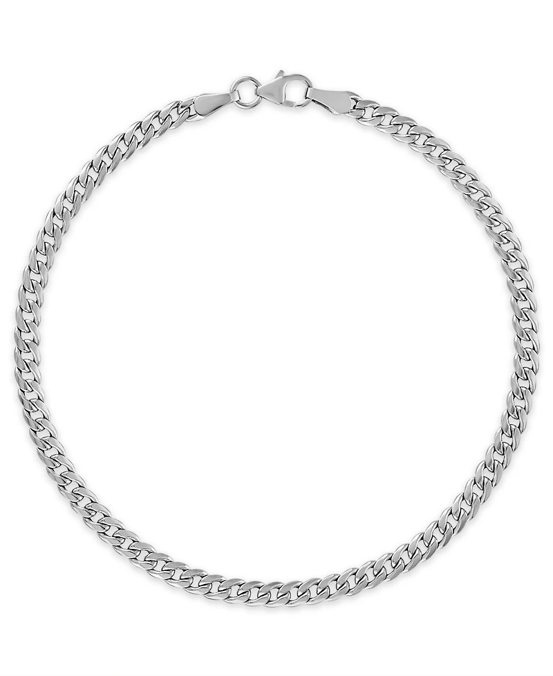 Macy's Double-Sided Cuban Chain 7.5" Bracelet in 10k Yellow Gold (4mm)