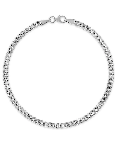 Macy's Double-Sided Cuban Chain 7.5" Bracelet in 10k Yellow Gold (4mm)