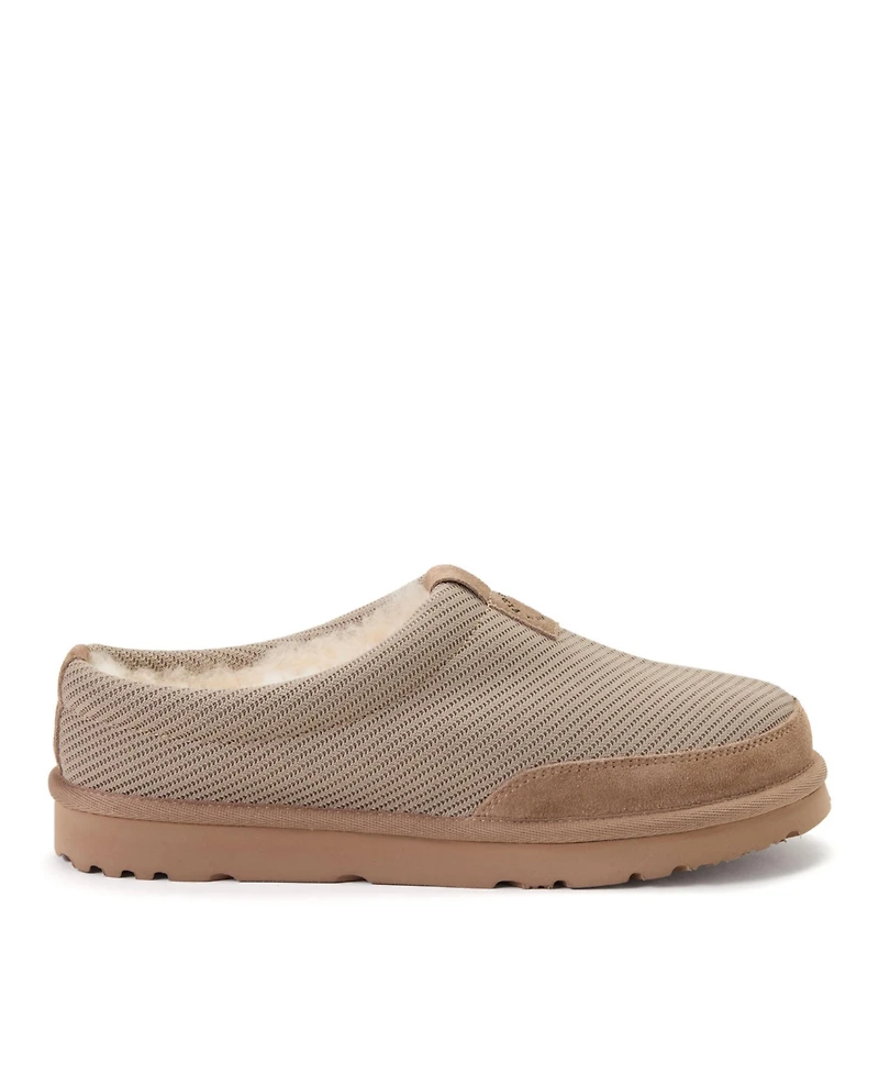 Dearfoams Men's Fireside by Grafton Sport Knit Water Repellent Twill Clog Slippers