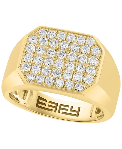 Effy Collection Lab Grown Diamond (1-1/6 ct. t.w.) Ring in 14k Gold Plating over Sterling Silver