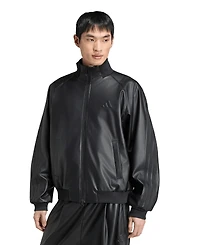 adidas Men's Stadium Leather Full-Zip Track Jacket