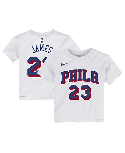 Nike Toddler LeBron James White Philadelphia 76ers Association Name Number T-Shirt