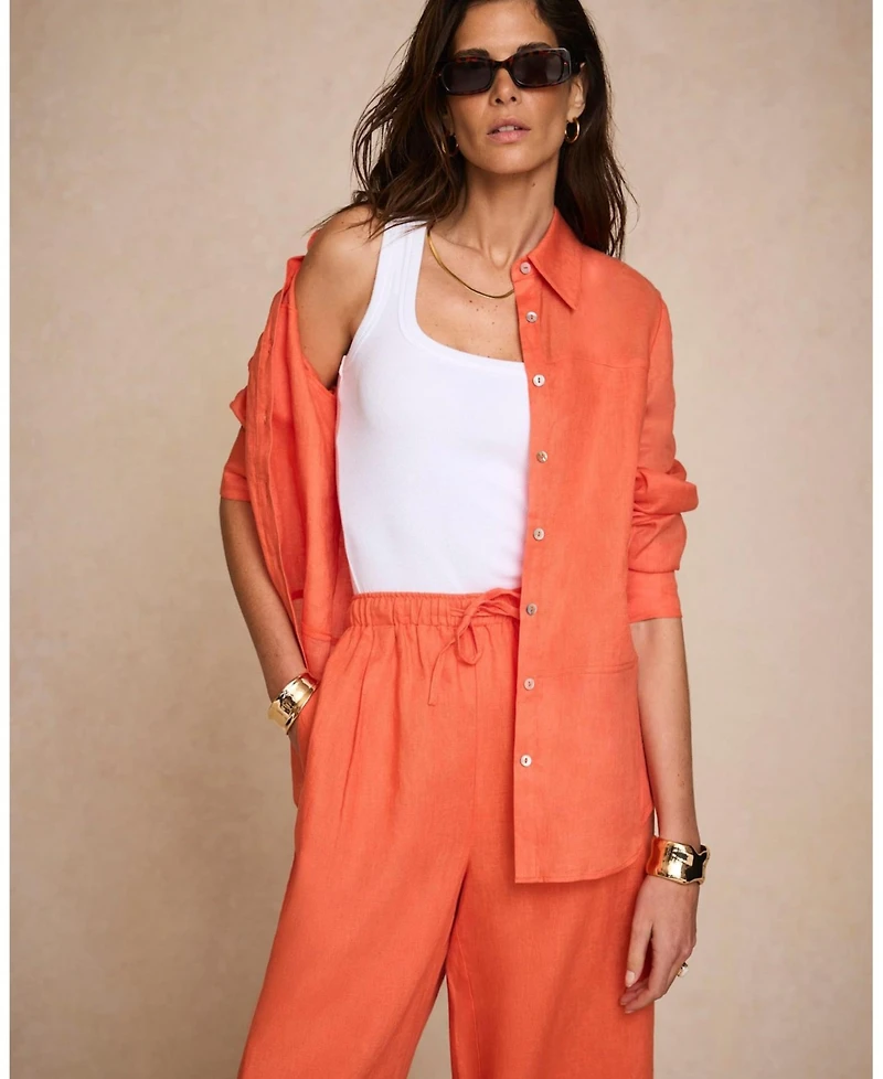 Mint Velvet Women's Linen Blend Shirt