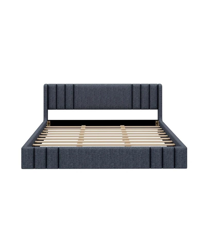 Streamdale Furniture King Size Upholstered Platform Bed Frame