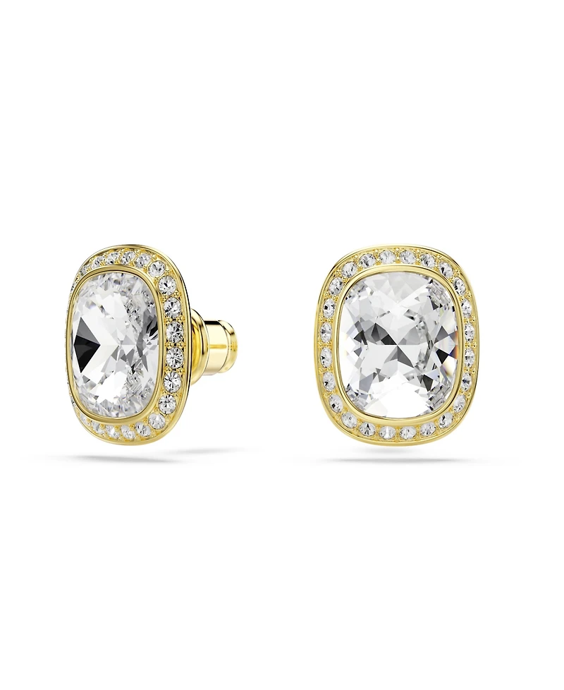 Swarovski Gold-Tone Plated White Crystals Earrings