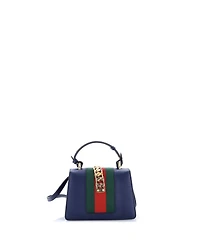 Pre-Owned Gucci Mini Sylvie Top Handle Bag Leather