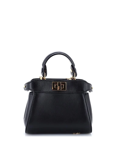 Pre-Owned Fendi Nano Peekaboo Bag Leather
