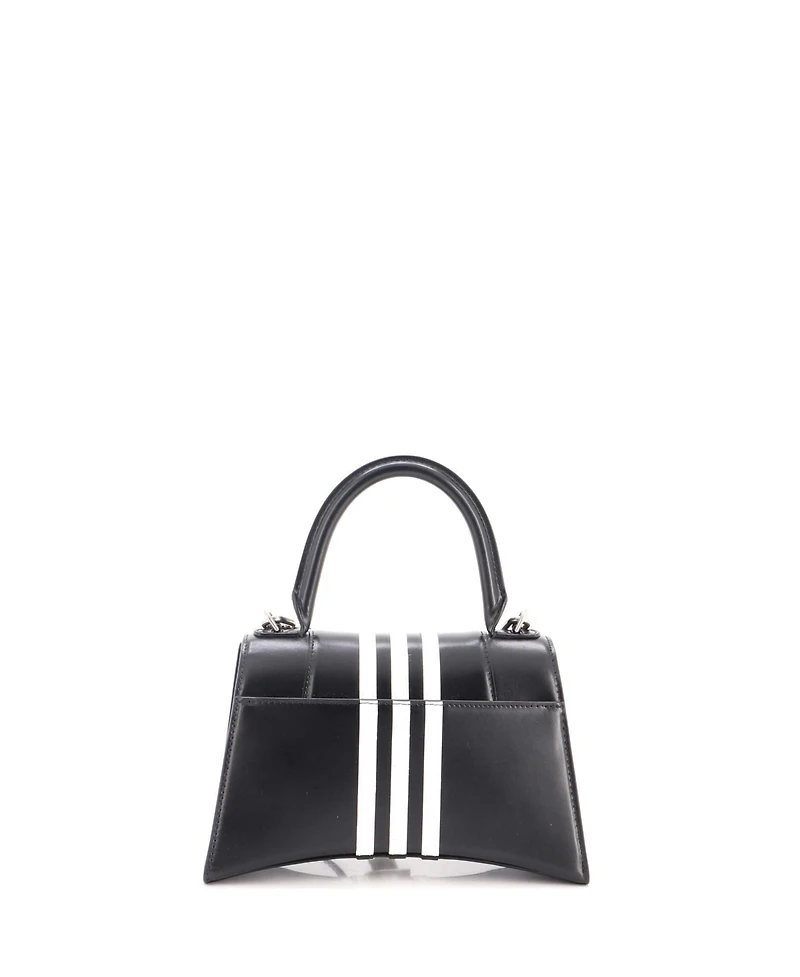 Pre-Owned Balenciaga Small x adidas Hourglass Top Handle Bag Leather