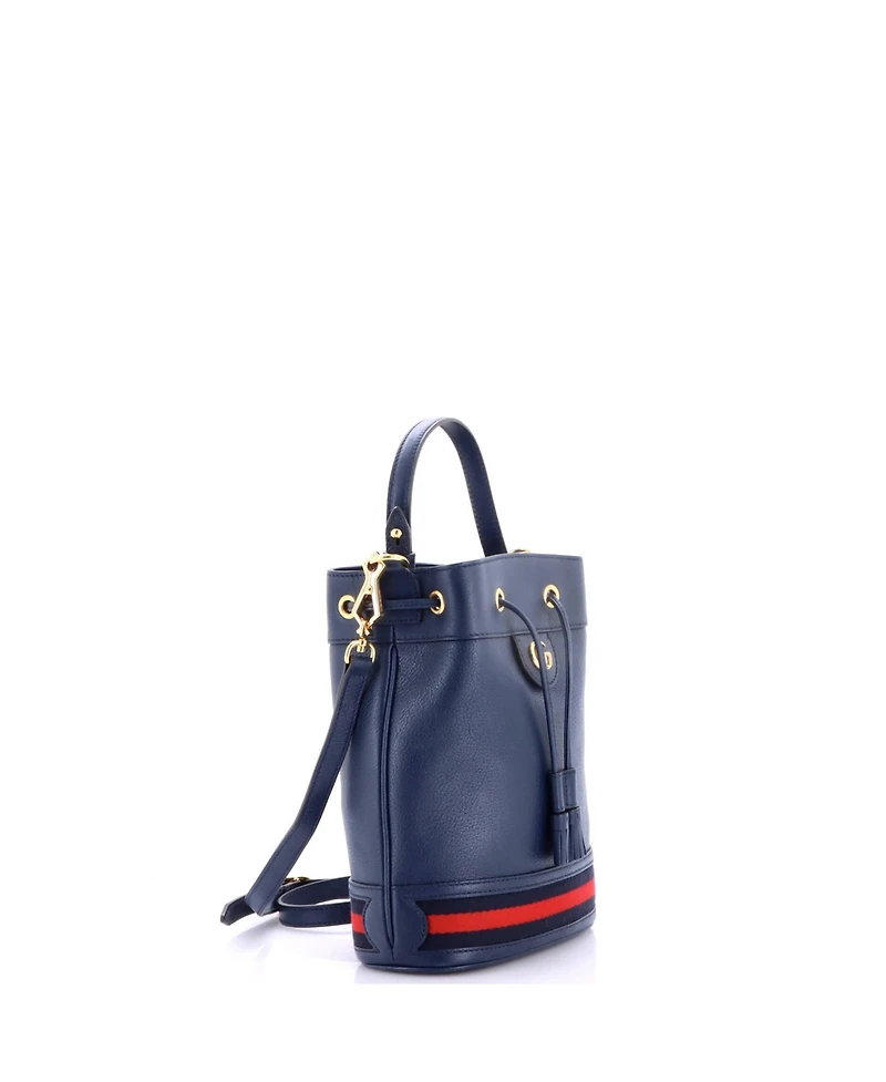 Pre-Owned Gucci Small Ophidia Bucket Bag Leather