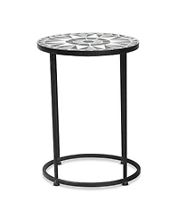 Baxton Studio Kaden 19.1" Metal Modern and Contemporary Side Table